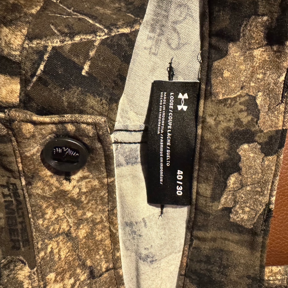 🆕 NWT Under Armour RealTree Timber Brown Straight Loose 40x30 STORM Camo Pants - Picture 4 of 13